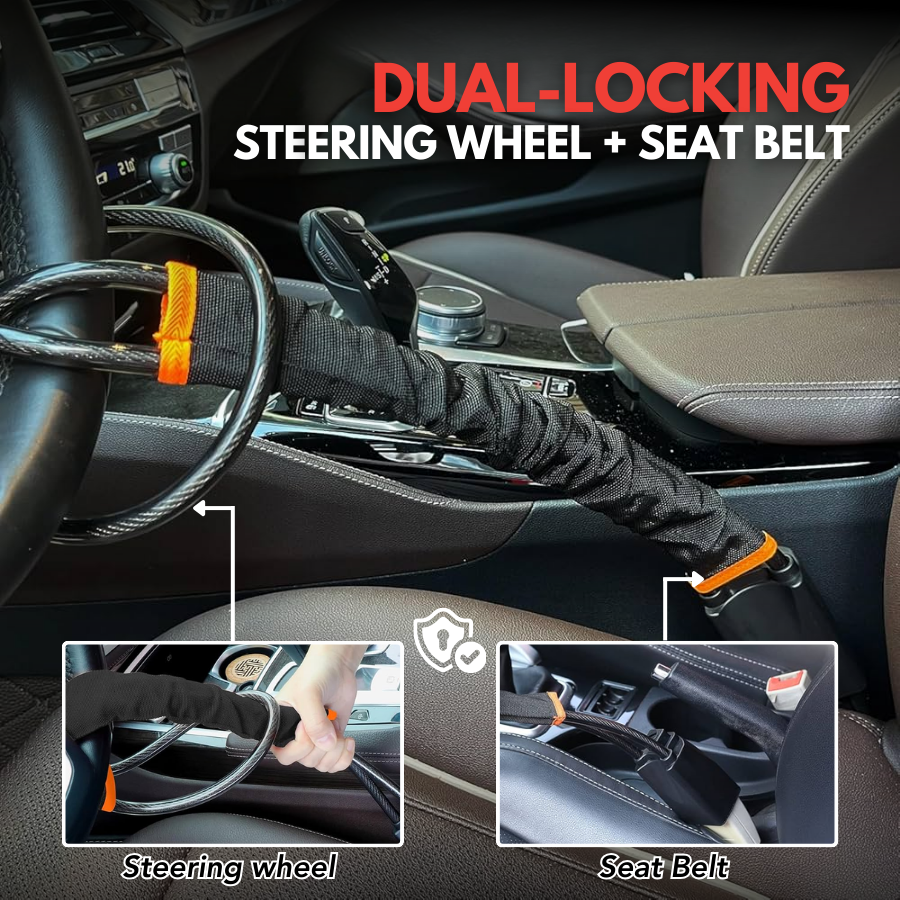 Heavy Duty Anti-Theft Steering Wheel Lock
