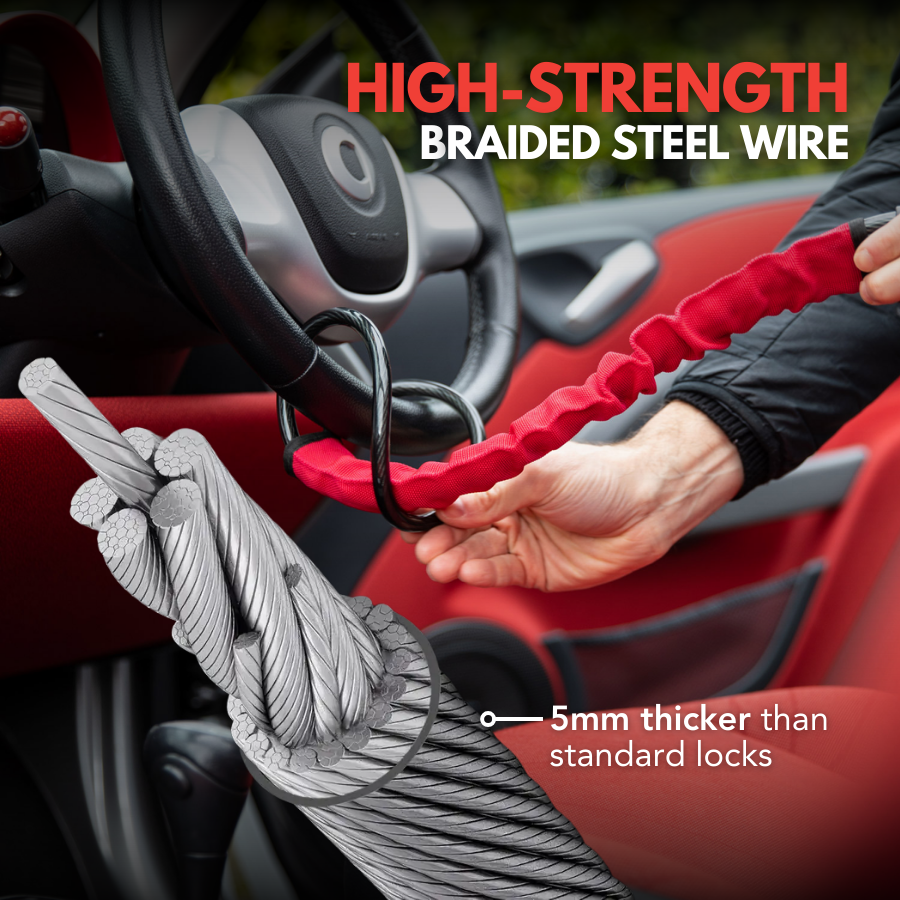 Heavy Duty Anti-Theft Steering Wheel Lock