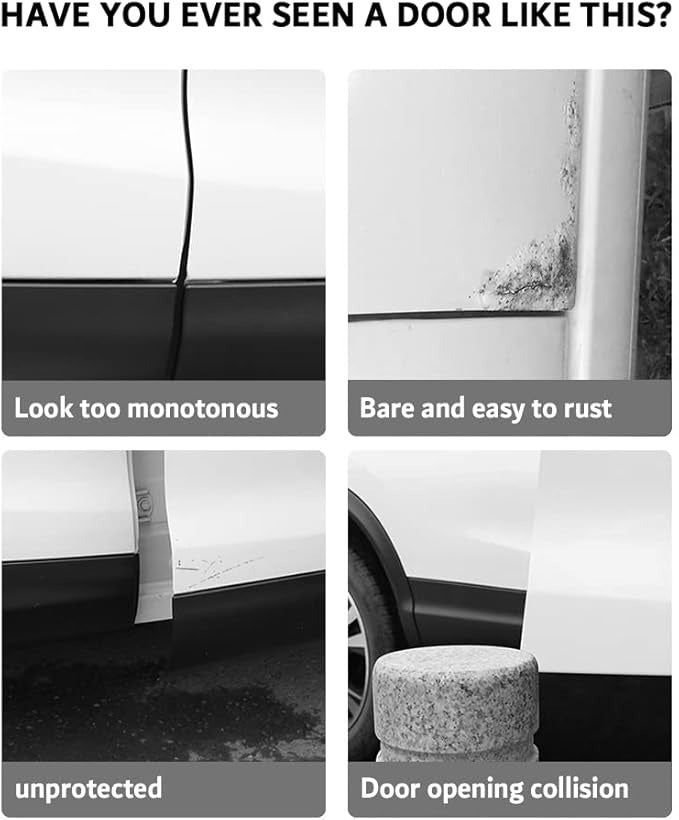 Transparent Car Door Corner Protective Film (2PCS)