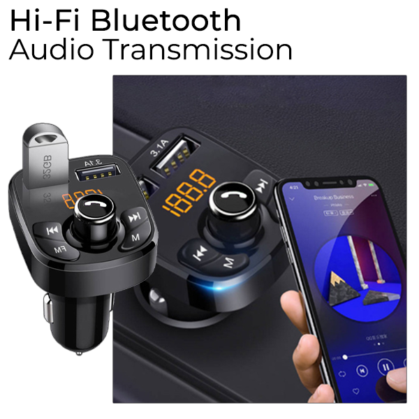 3-in-1 Bluetooth Transmitting Charging Adapter