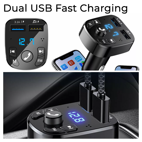 3-in-1 Bluetooth Transmitting Charging Adapter