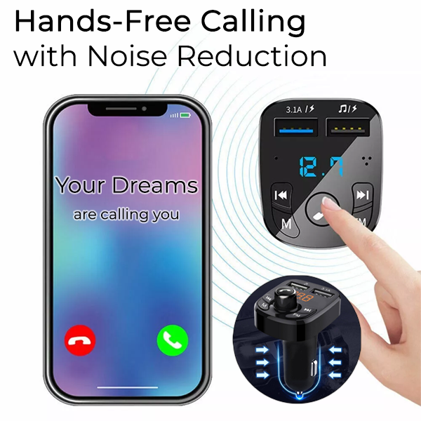 3-in-1 Bluetooth Transmitting Charging Adapter