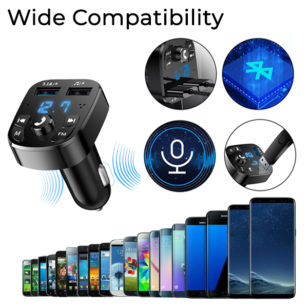 3-in-1 Bluetooth Transmitting Charging Adapter