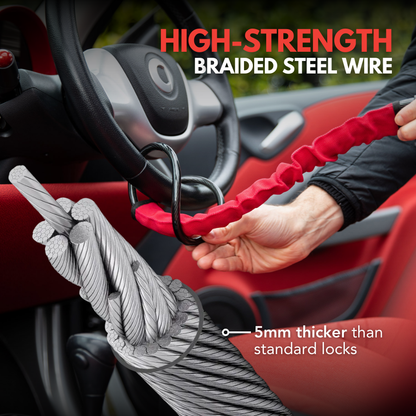 Heavy Duty Anti-Theft Steering Wheel Lock