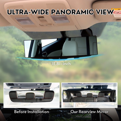 Universal 11.81 Inch Panoramic Convex Rearview Mirror