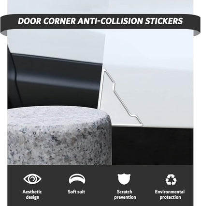 Transparent Car Door Corner Protective Film (2PCS)