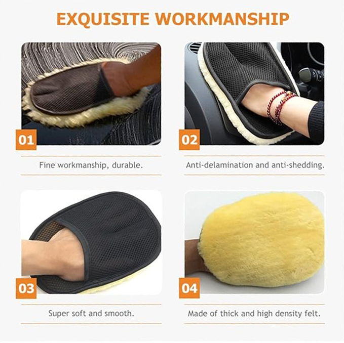 Car Wool Wash Glove