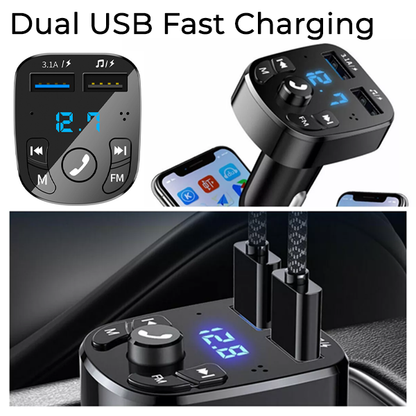 3-in-1 Bluetooth Transmitting Charging Adapter