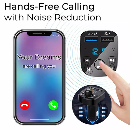 3-in-1 Bluetooth Transmitting Charging Adapter