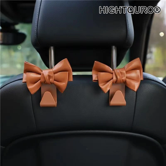 HIGHTQURO® Premium Bowknot Car Seat Hook (1 Pair)