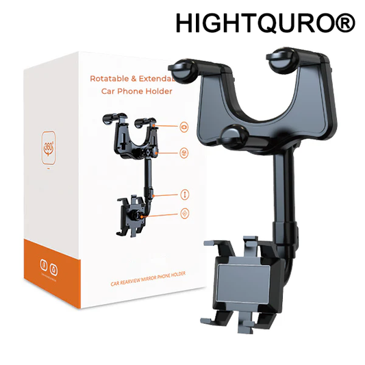 HIGHTQURO® Rotatable & Extendable Car Phone Holder